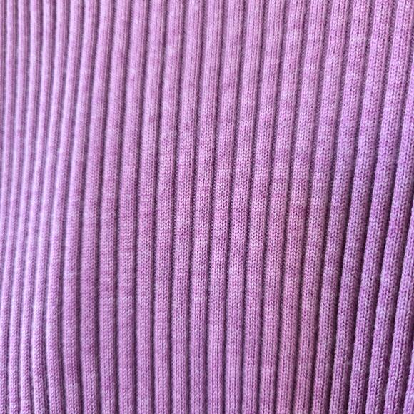 Eileen Fisher Open Front Cardigan Sweater Ribbed Merino Wool Lilac Women Size S - Picture 10 of 10